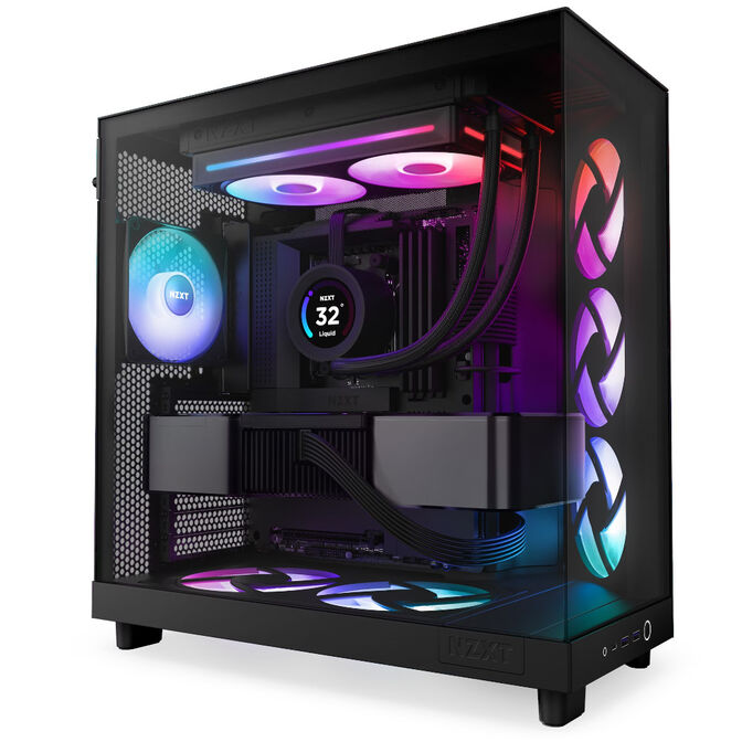 Ventilador NZXT F280 RGB Core Single-Frame Negras - Duplo Vent&iacute;lador 140mm (280mm) image number 4