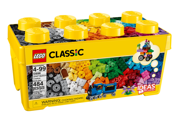 LEGO Classic: Caja de Ladrillos Creativos Mediana, 484 Piezas (10696) image number 0