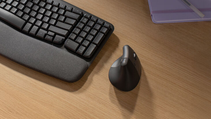 Ratón Laser Logitech Lift Vertical Ergonómico Wireless 4000DPI Graphite image number 0