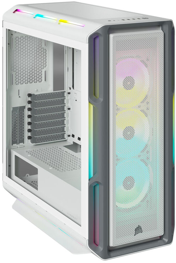 Torre ATX Corsair 5000T iCUE RGB Blanco Cristal Templado image number 0