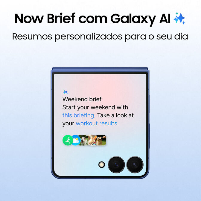 Smartphone Samsung Galaxy Z Flip 7 5G 6.9" (12 /512GB) 120Hz Azul Oscuro image number 3