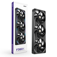 Ventilador NZXT F360x Perfomance RGB 120mm - Single-Frame Negras - Triplo Ventilador 120mm (360mm) image number null