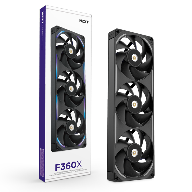 Ventilador NZXT F360x Perfomance RGB 120mm - Single-Frame Negras - Triplo Ventilador 120mm (360mm) image number 16