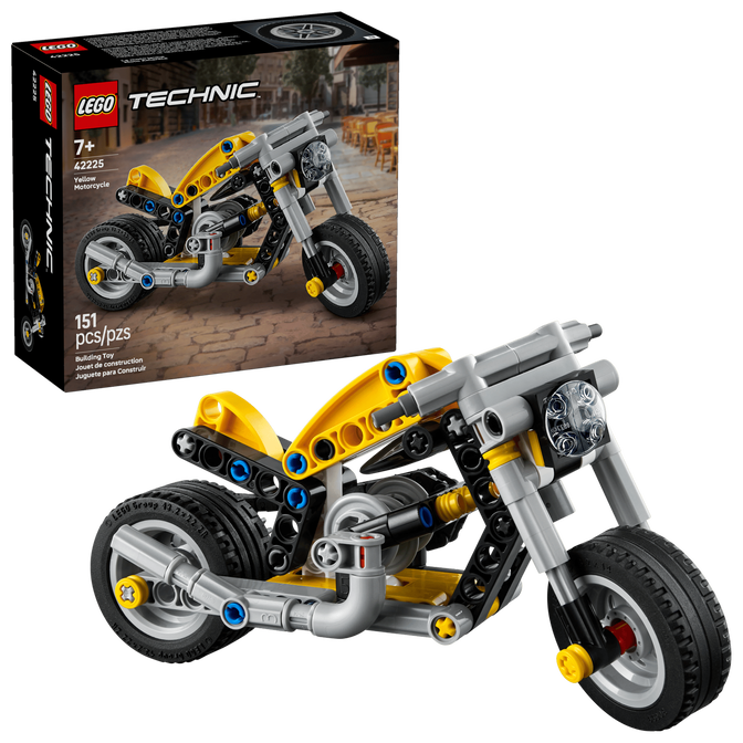 LEGO Technic: Moto Amarilla, 151 Piezas (42225) image number 0