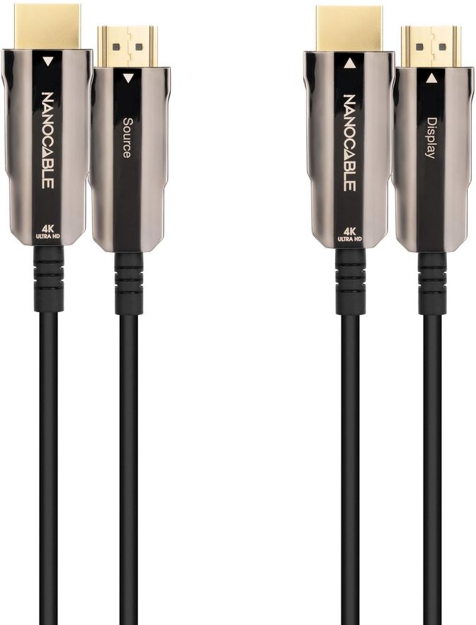 Cable HDMI V2.0 AOC Nanocable 4K@60HZ 18Gbps 15 M Negro image number 1