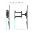 Soporte de Pared Tooq Inclinable 3 Pivotes 37" a 70" M&aacute;x. 35kg Negro image number null