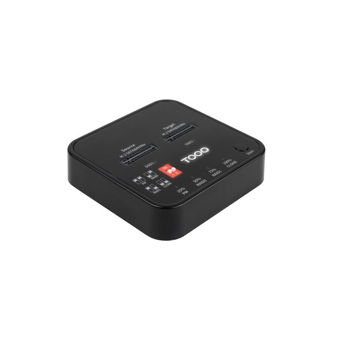 Dock Tooq para 2xSSD M.2 NVMe PICe USB-C3.2 Gen2 Clone Negro image number 0