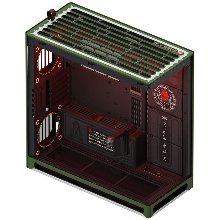 Caja ATX HAVN HS 420 Base Negro DOOM The Dark Ages Limited Edition image number 5