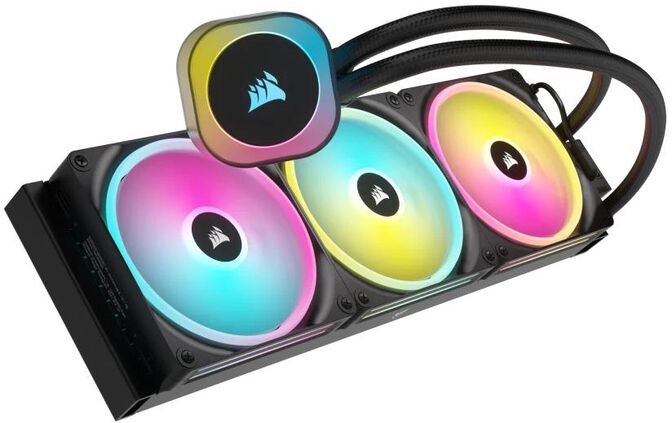 Refrigeraci&oacute;n L&iacute;quida CPU Corsair iCUE LINK H170i RGB 420mm Negro image number 4