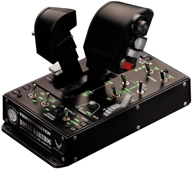 Joystick Thrustmaster Hotas Warthog Dual Throttle Flight Sim Controller USB PC Negro image number 1