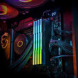 KLEVV Kit 32GB (2 x 16GB) DDR5 CRAS V 6400MHz CL30 RGB Obsidian Black (Intel XMP/AMD Expo) image number null