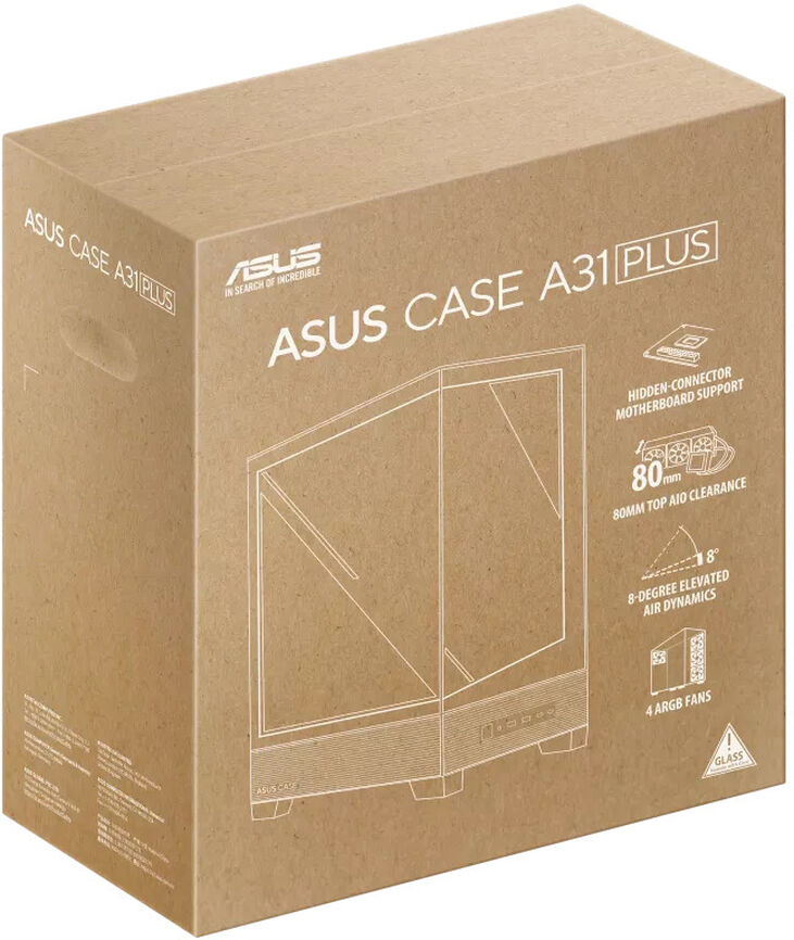 Torre ATX Asus A31 Plus ARGB Blanco image number 12