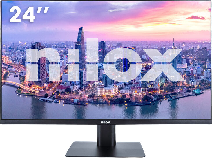 Nilox MONITOR 24" NXMM24FHD112 LED FULLHD IPS 100HZ HDMI/DP SQUARE&middot; pantalla para PC 60,5 cm (23.8") 1920 x 1080 Pixeles Negro image number 0