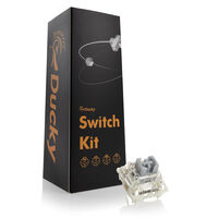 Pack 110 Switches Ducky Gateron G Pro Silver, Mecánicos, 3-Pin, Linear, MX-Stem, 45g