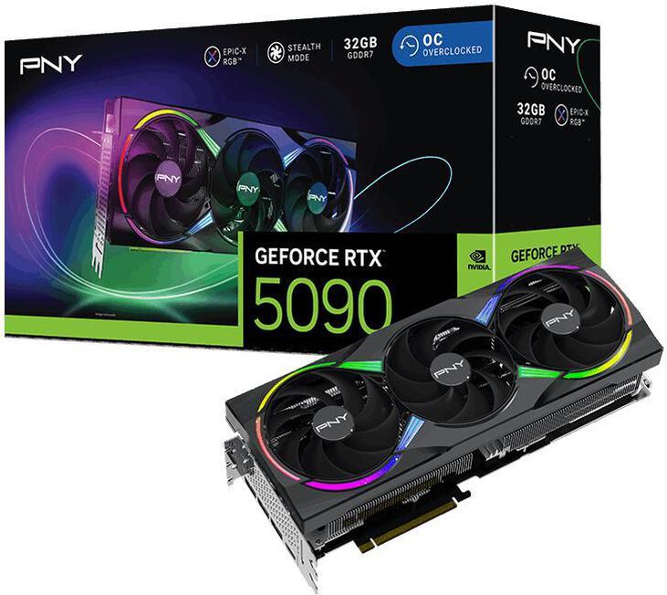 Tarjeta Gráfica PNY GeForce® RTX 5090 Gaming RGB Triple Fan OC 32GB GDDR7 DLSS4 image number 9