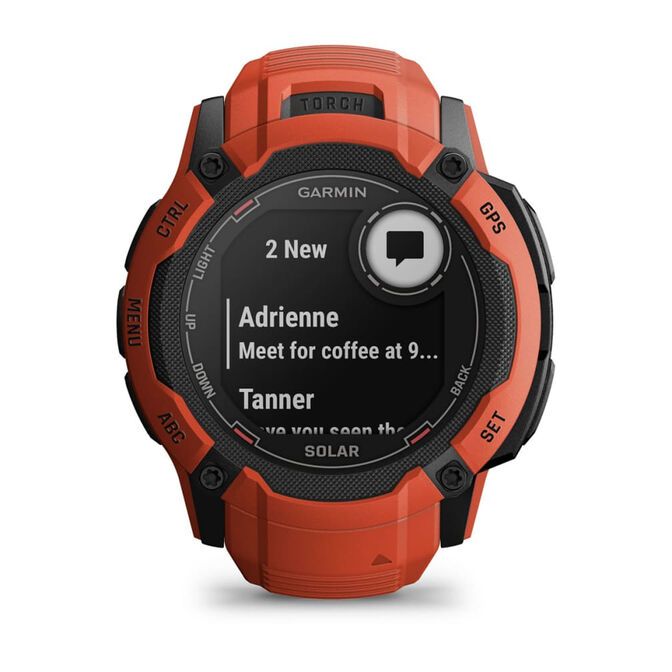 Smartwatch Garmin Instinct 2X Solar 50mm Vermelho image number 6