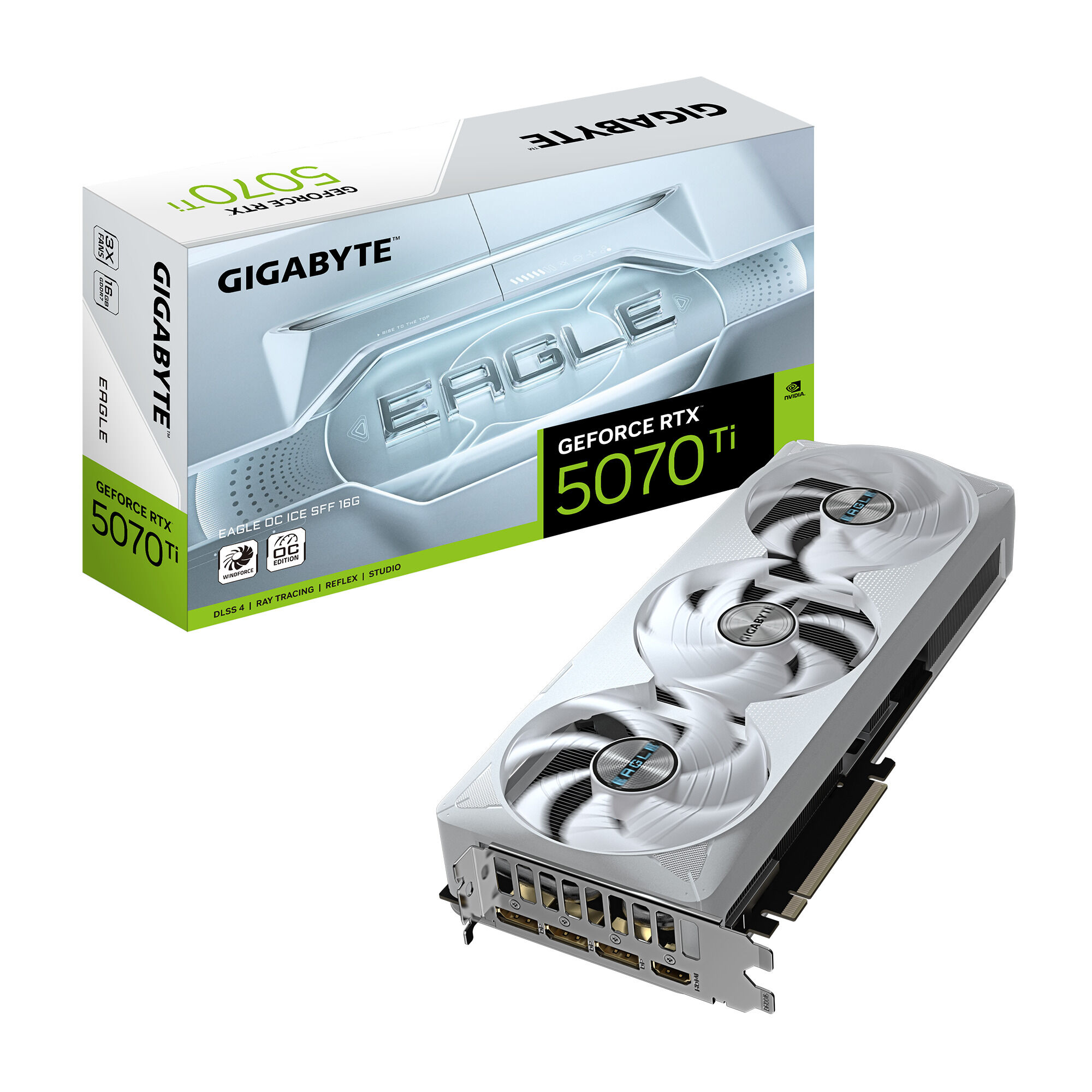 Tarjeta Gr&aacute;fica Gigabyte GeForce&reg; RTX 5070 Ti Eagle OC Ice SFF 16GB GDDR7 DLSS4