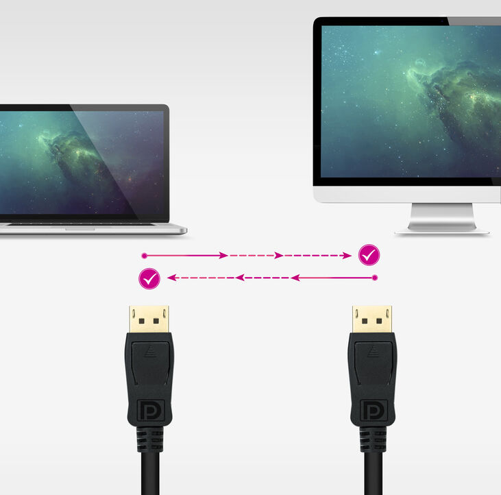 Cable DisplayPort 1.4 Nanocable DP M/M 1.5 M Negro image number 3