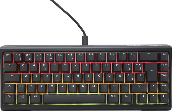 Teclado Mec&acirc;nico Ducky Tinker65 65% RGB Black MX-Red (ES) image number 0