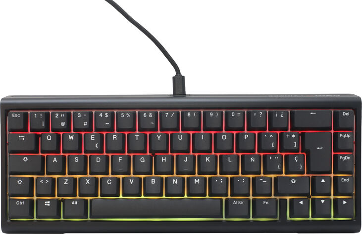 Teclado Mecânico Ducky Tinker65 65% RGB Black MX-Red (ES) Bonus