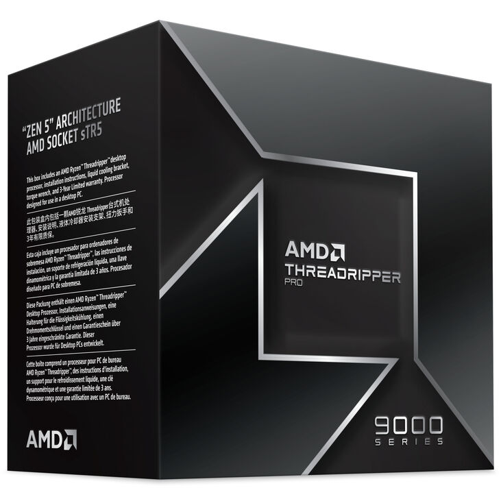 Procesador AMD Threadripper PRO 9975WX 32-Core (4GHz-5.4GHz) 160MB sTR5 TRX50 / WRX90 / Pro 695 image number 15