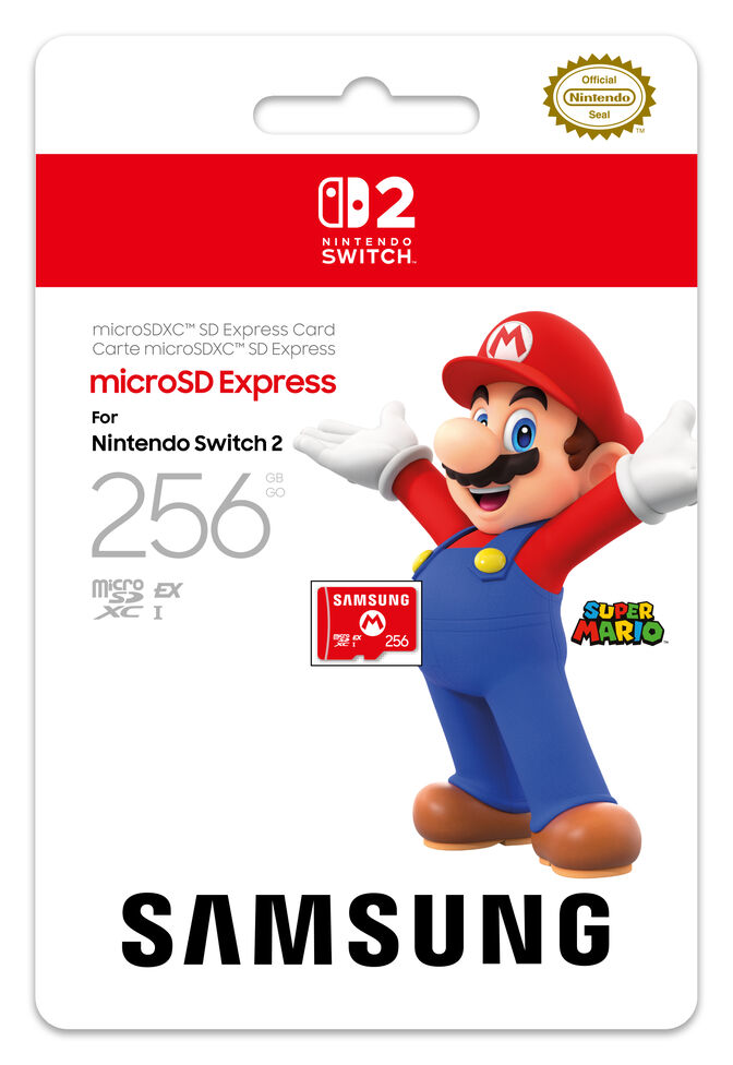 Cart&atilde;o Samsung MicroSD Express Nintendo Switch 2 256GB image number 1