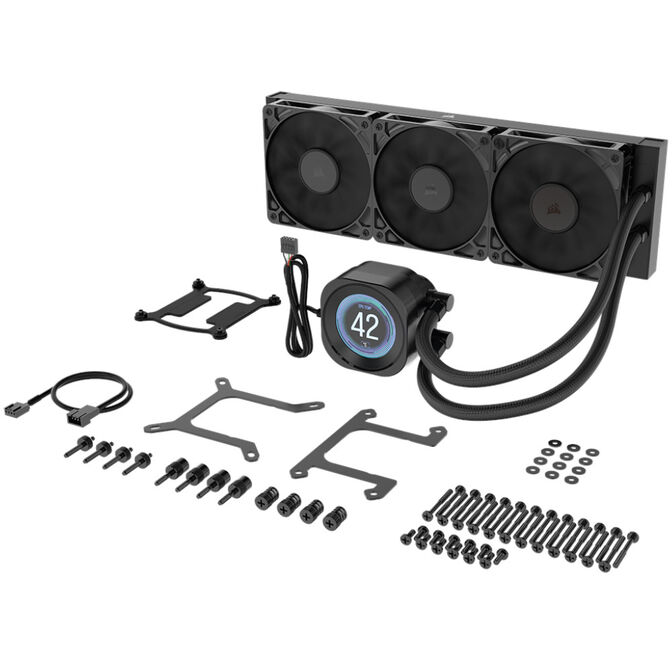 Refrigeraci&oacute;n L&iacute;quida CPU Corsair NAUTILUS RS LCD 360mm Negro image number 5