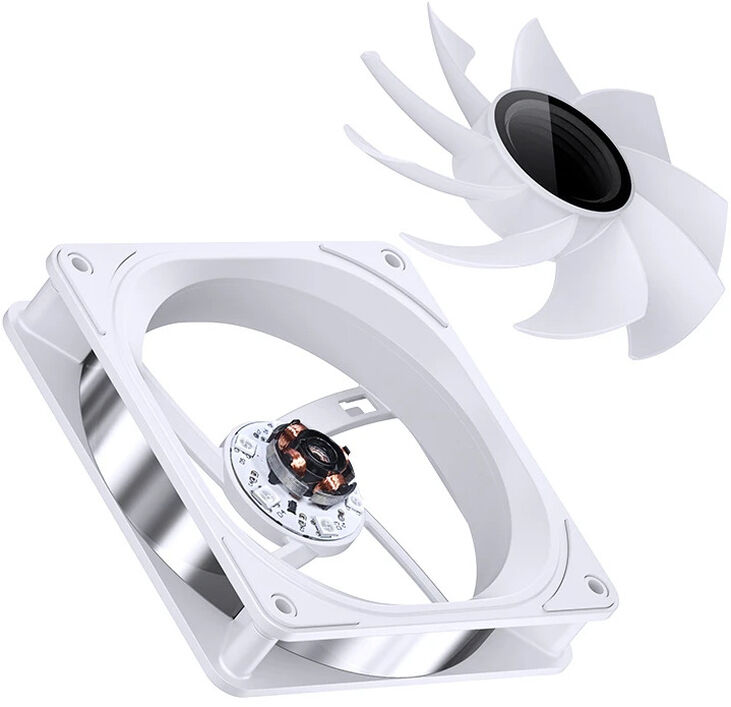 Ventilador Jonsbo FR-606 RGB Invertido PWM Blanco - 120mm image number 4