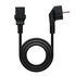 Cable de Alimentación Nanocable CEE7/M - C13/F 2M Negro image number null