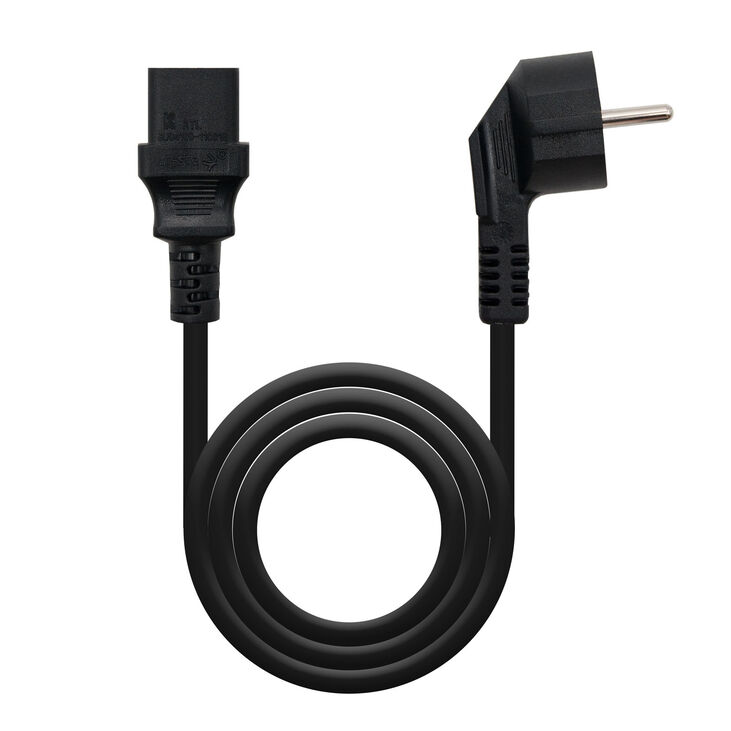 Cable de Alimentación Nanocable CEE7/M - C13/F 2M Negro image number 0