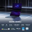 ASUS ROG Zephyrus Duo GX651AX-U94B59PB1 Intel Core Ultra 9 386H H&iacute;brido (2-en-1) 40,6 cm (16") Pantalla t&aacute;ctil 3K 64 GB LPDDR5x-SDRAM 2 TB SSD NVIDIA GeForce RTX 5070 Ti Wi-Fi 7 (802.11be) Windows 11 Home Portugu&eacute;s Gris image number null