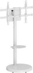 Soporte M&oacute;vil de Piso Ewent EW1550 Heavy-Duty Mobile TV Floor Stand 37" - 86" Blanco image number null