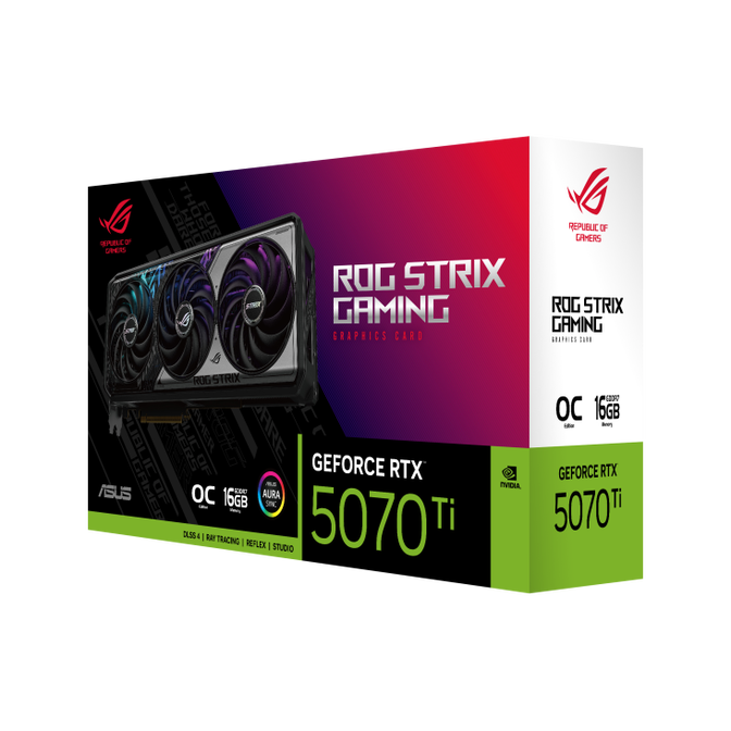 Tarjeta Gr&aacute;fica Asus GeForce&reg; RTX 5070 Ti ROG Strix Gaming OC 16GB GDDR7 DLSS4 image number 1
