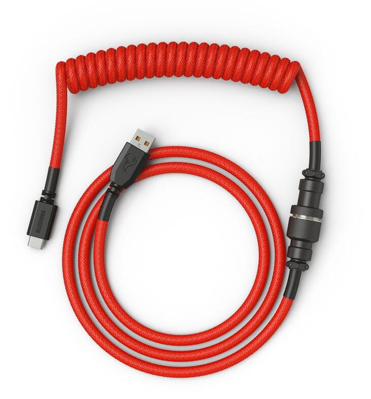 Cable Coiled Glorious - Crimson Red image number 1