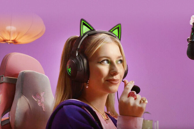 Auriculares Razer Kraken Kitty V2 Negro image number 4