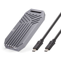 Caixa Externa M.2 Ewent EW7062 NVMe/PCIe USB-C 4 Cinza Screwless Caixa Externa M.2 Ewent EW7062 NVMe/PCIe USB-C 4 Cinza Screwless