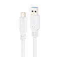 Cable USB 3.1 Gen2 10Gbps 3A Nanocable USB-C/M > USB-A/M 0.5 M Blanco image number null