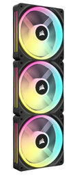 Ventilador Corsair iCUE Link QX120 RGB PWM Negro 120mm (Pack 3) image number null