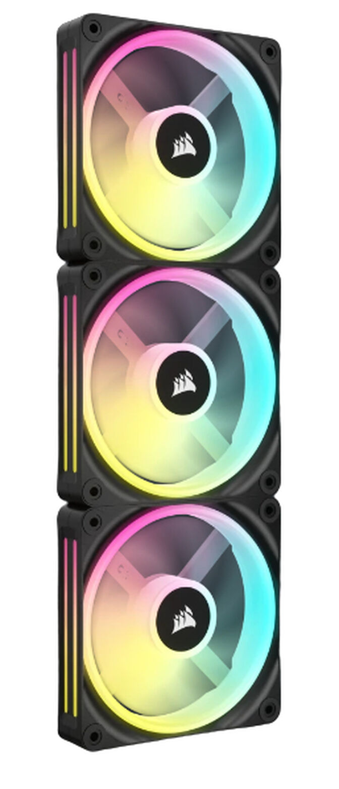 Ventilador Corsair iCUE Link QX120 RGB PWM Negro 120mm (Pack 3) image number 5