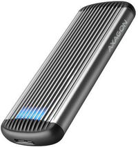 Caja SSD AXAGON EEM2-SA USB micro-B 3.2 Gen 1 - M.2 SATA SSD 30-80mm screwless RIBBED box