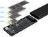 Caja Externa SSD Tooq M.2 NGFF/NVMe SSD - USB 3.1 Gen 2 USB-C RGB image number null