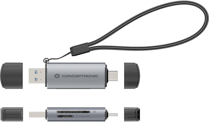 Lector de Tarjetas Conceptronic Tarjetas SD/MicroSD USB 3.0 USB-C image number 5