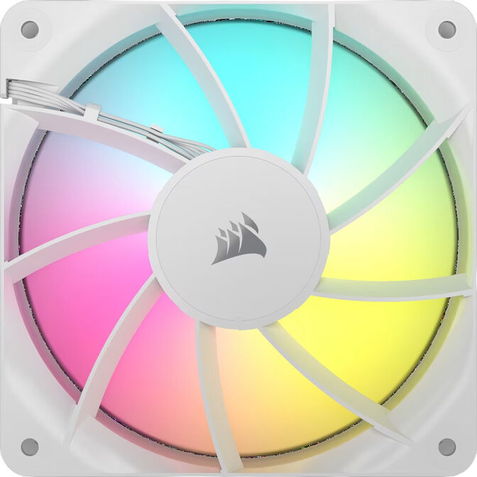 Ventilador Corsair RS120-R ARGB Reverse PWM Blanco 120mm (Pack 3) image number 3