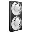 Ventilador NZXT F280 RGB Core Single-Frame Negras - Duplo Vent&iacute;lador 140mm (280mm) image number null