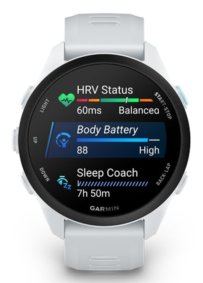 Smartwatch Garmin Forerunner 170 43mm Branco image number 5