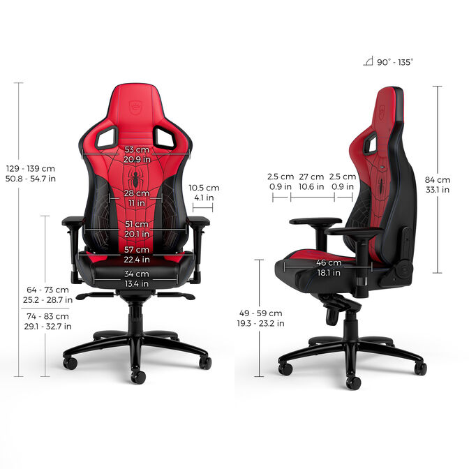 Silla noblechairs EPIC - Spider-Man Edition image number 4