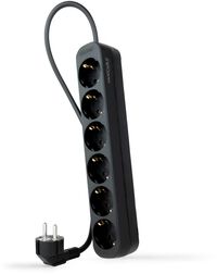Regleta NanoCable 6 Tomas 1.4 M Negro