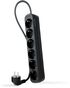 Regleta NanoCable 6 Tomas 1.4 M Negro image number null