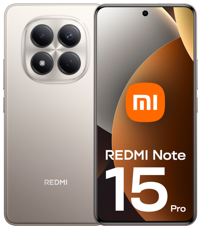 Smartphone Xiaomi Redmi Note 15 Pro 4G 6.77" (8 / 256GB) 120Hz Titanio image number 0