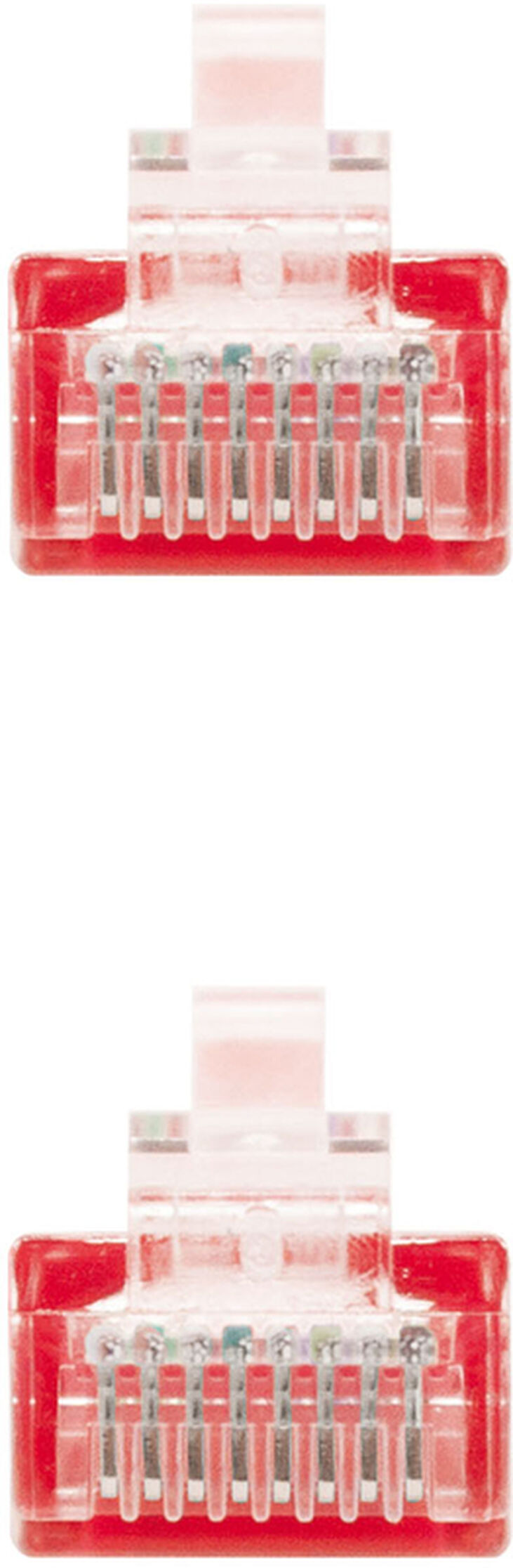 Cable de Red NanoCable RJ45 CAT.6 UTP AWG24 1 M Rojo image number 2